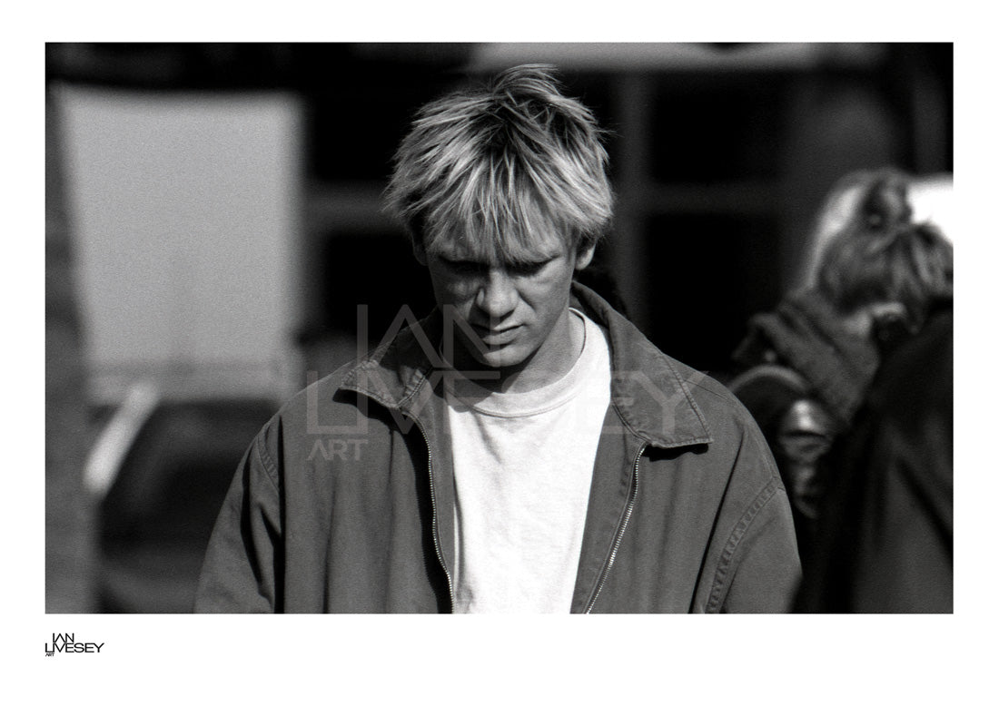 Daniel Craig on set while filming 'Some Voices' looking down - Limited Edition Prints