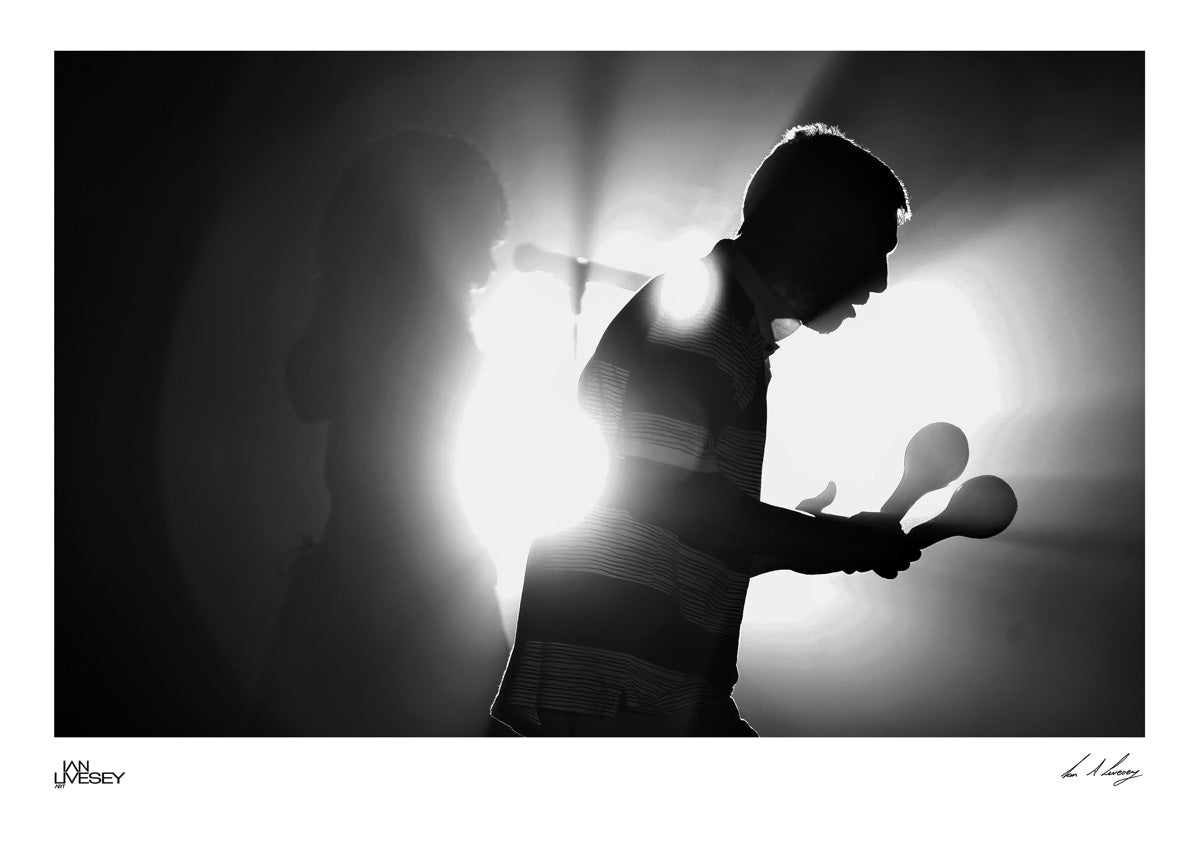 Bez with Maracas Back Lit - Limited Edition Prints