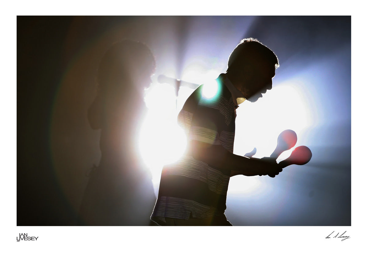 Bez with Maracas Back Lit - Limited Edition Prints