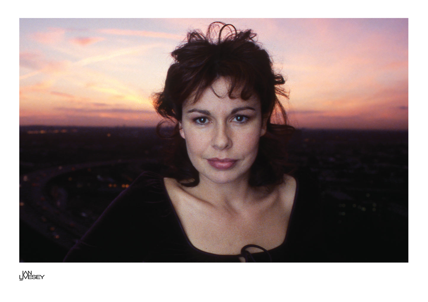 Julie Graham filming Some Voices - Landscape Balcony shoot Limited Edition Prints