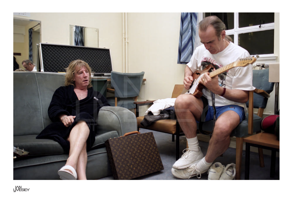 Rick and Francis back stage relaxing - Limited Edition Prints