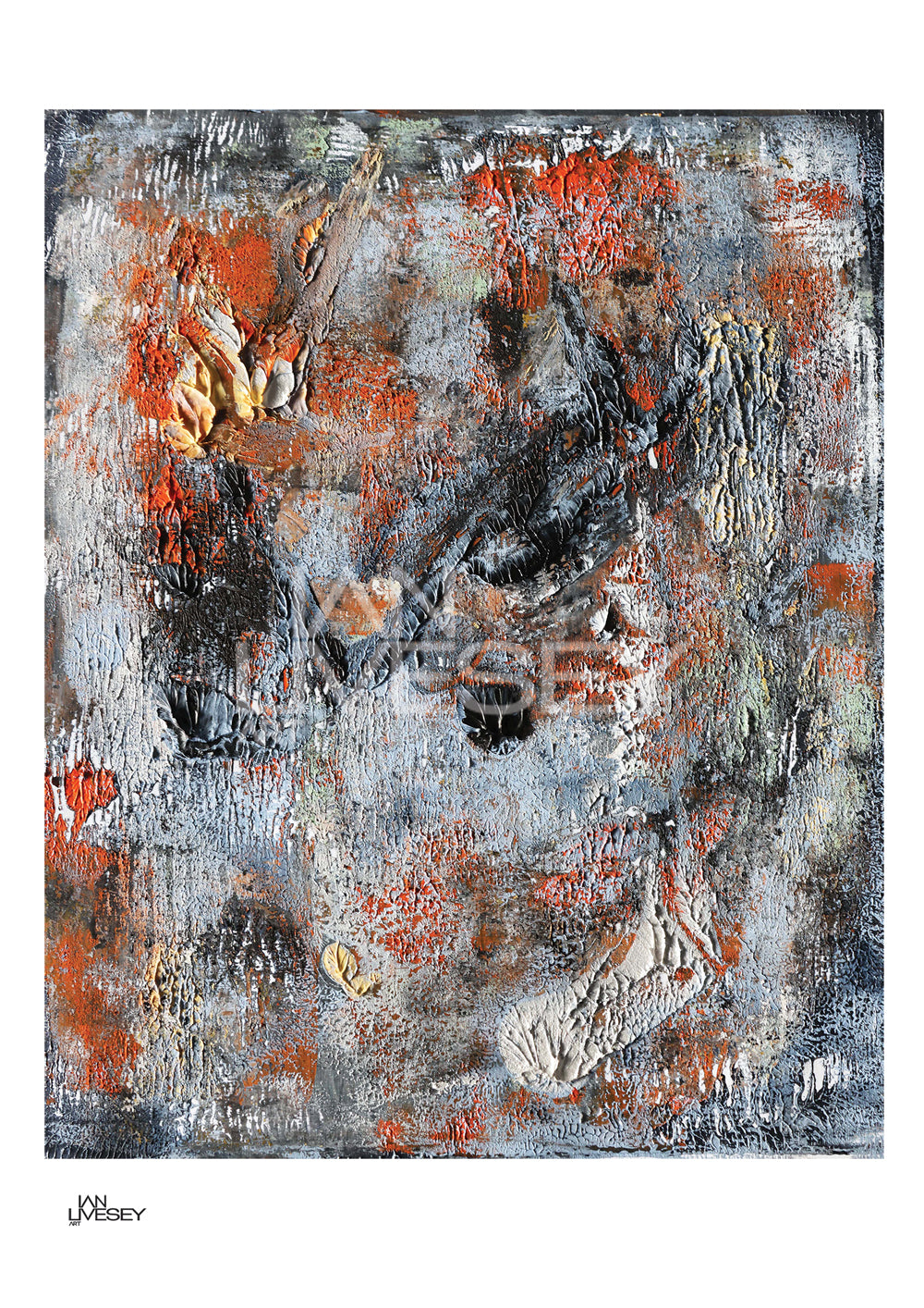 Untitled Oil and Acrylic #12 - Limited Edition Prints (Unframed)