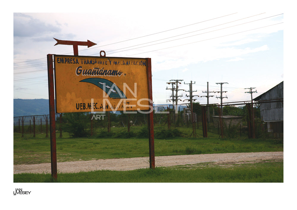 Guantanamo Cuba Rural Road Sign - Limited Edition Prints