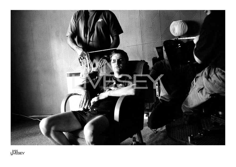 David Morrissey on set while filming 'Some Voices' - Limited Edition Prints