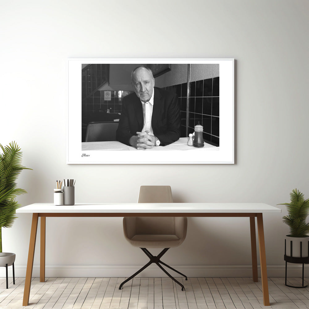 Pete Townsend sat at the table  -Limited Edition prints