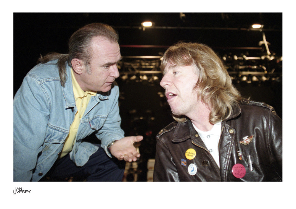 Rick Parfitt and Francis Rossi deep conversation - Limited Edition prints