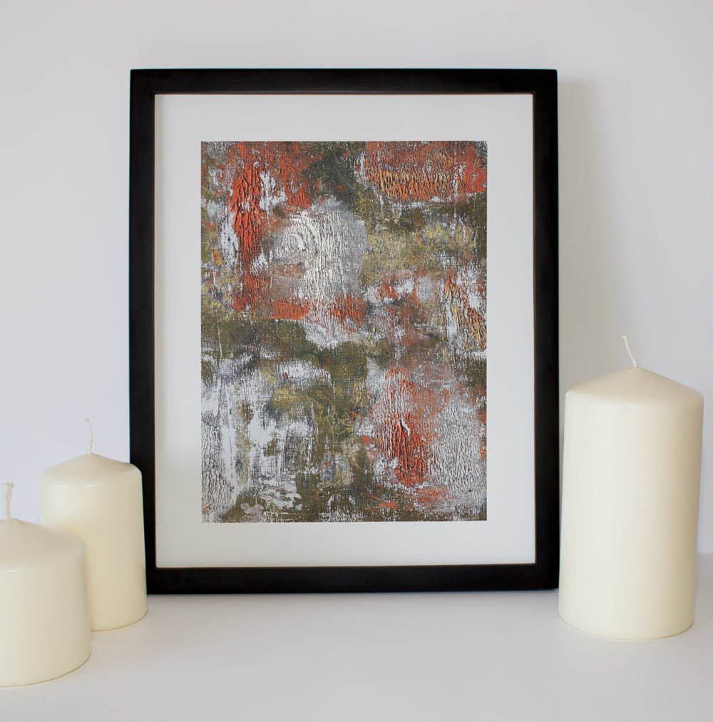 Untitled Oil and Acrylic #9 - Limited Edition Prints (Unframed)