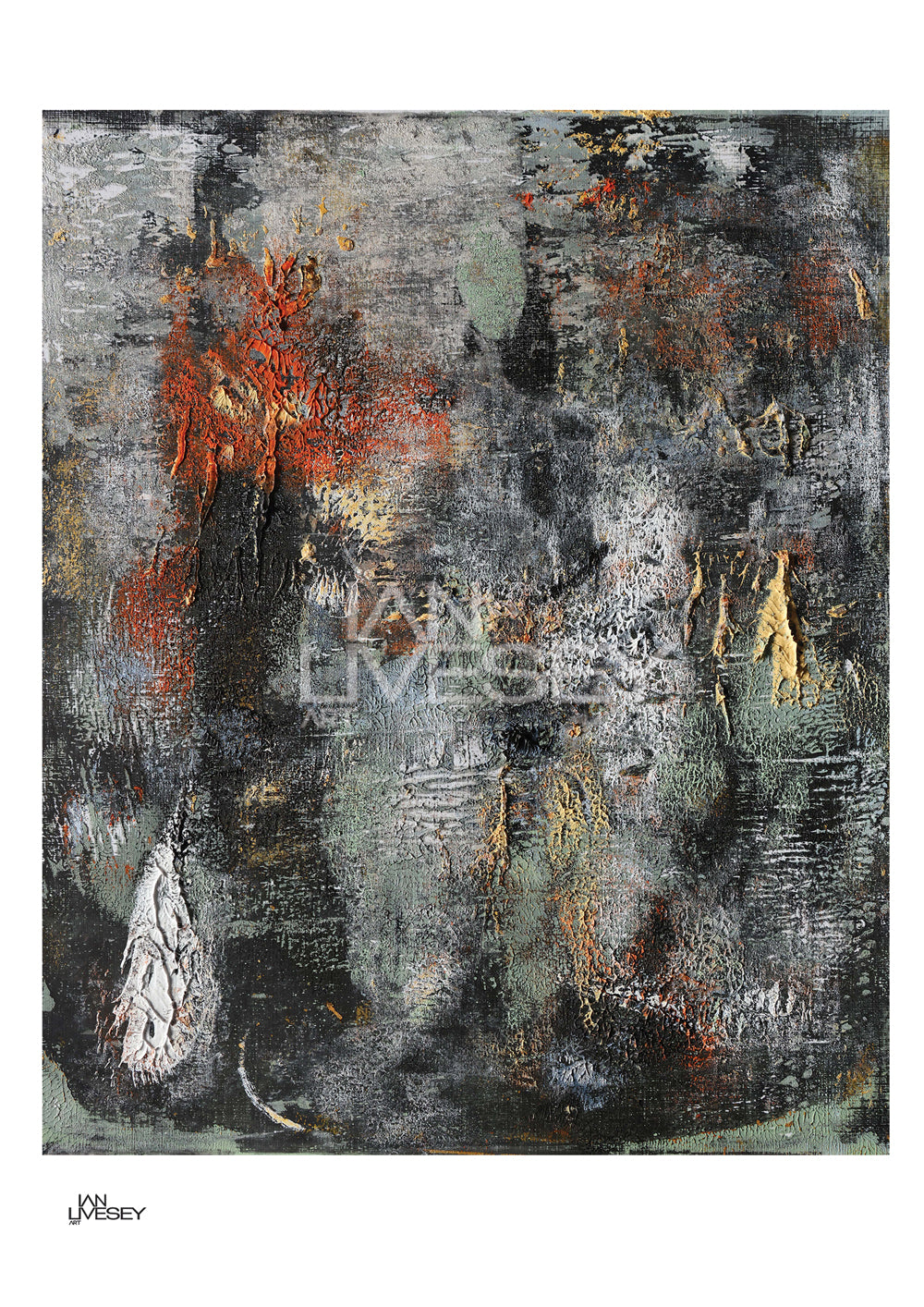 Untitled Oil and Acrylic #10 - Limited Edition Prints (Unframed)