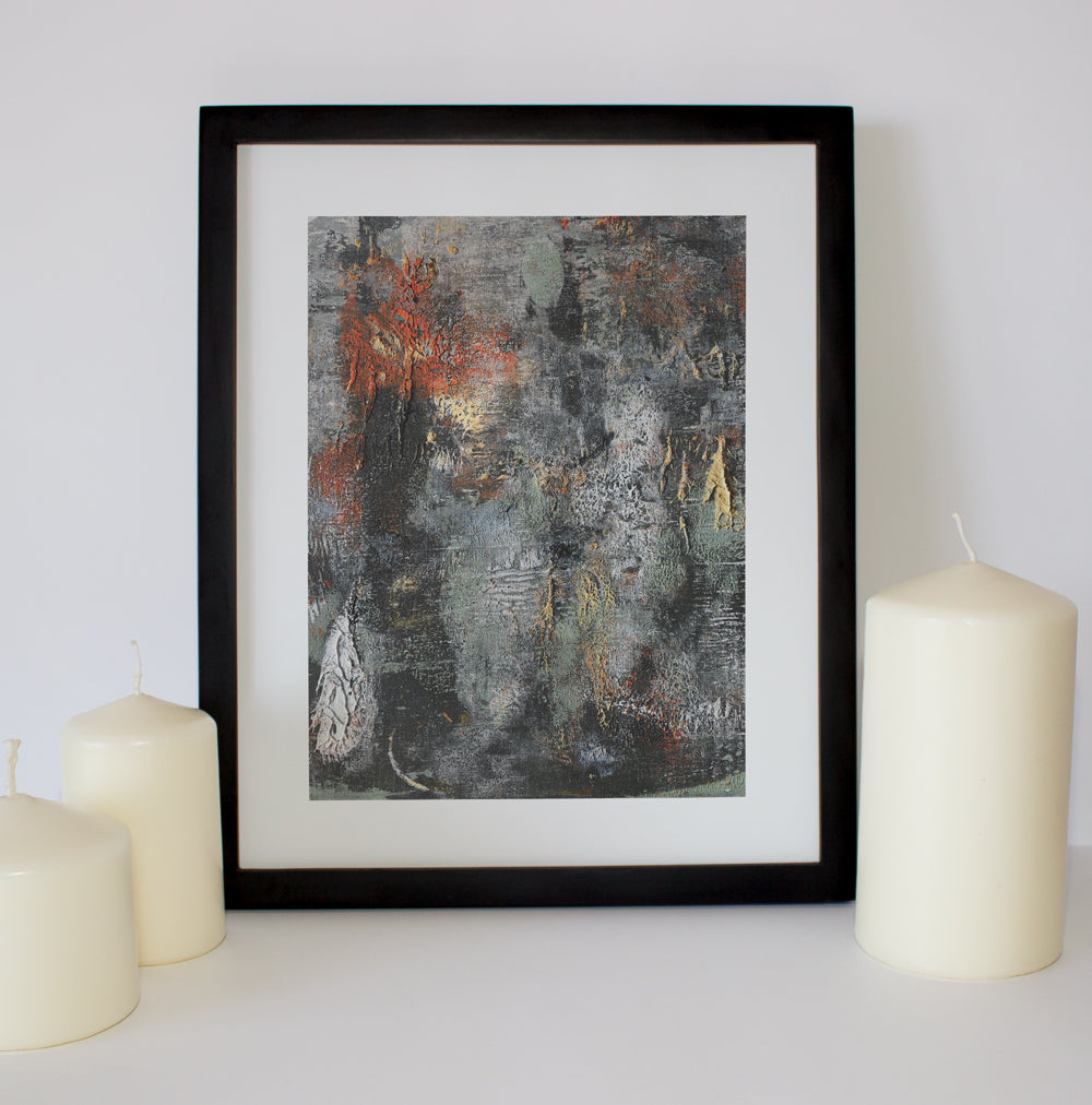 Untitled Oil and Acrylic #10 - Limited Edition Prints (Unframed)