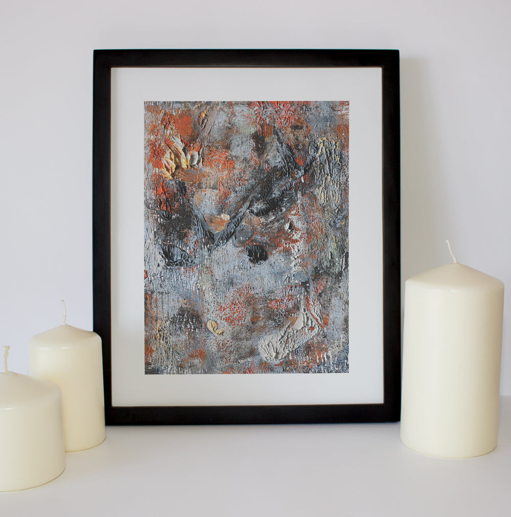 Untitled Oil and Acrylic #12 - Limited Edition Prints (Unframed)